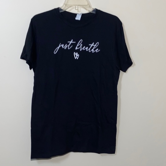 NWOT “Just Breathe” Graphic Mental Health Tee - Picture 1 of 3